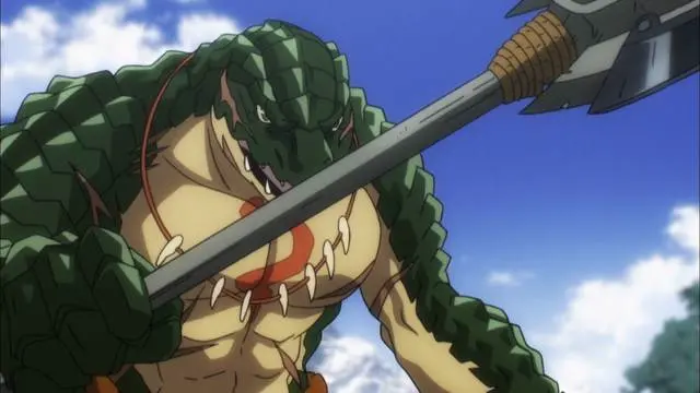 Lizard men, gathering